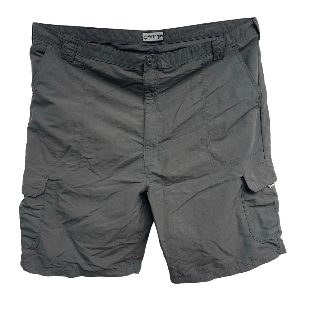 Wrangler Slate Gray Cargo Shorts Multiple‎ Pockets Mens Size 48 Waist